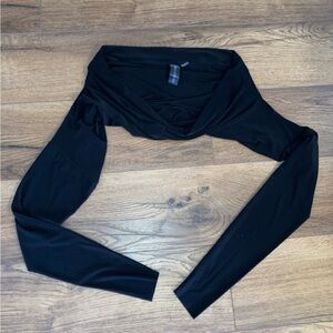 Norma Kamali women’s Black over shoulder shrug size s
